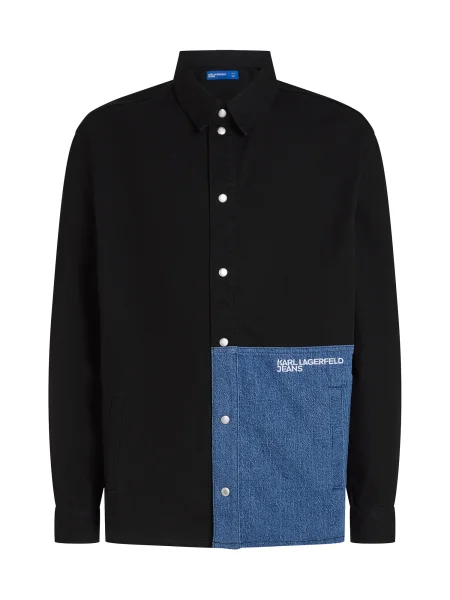 KARL LAGERFELD JEANS Geacă de primăvară-toamnă albastru denim negru