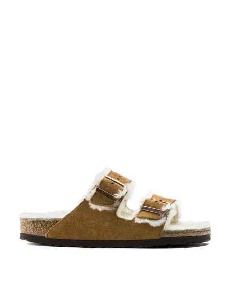 Klapki Birkenstock zamszowe białe