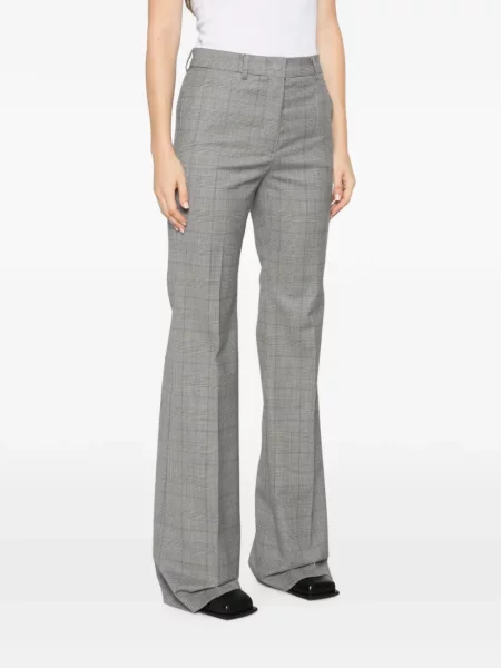 Pantaloni Sportmax în carouri negru