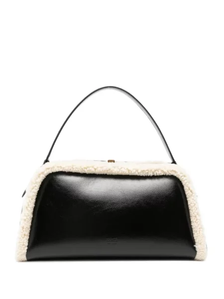 Geantă shopper Khaite din piele negru
