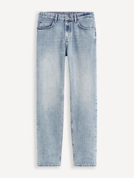 Traperice ravnih nogavica Celio plava