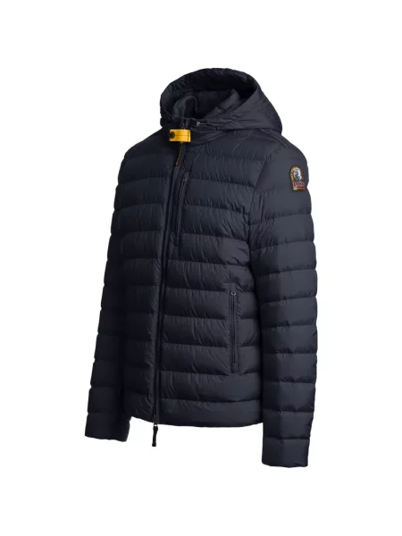 Geacă cu puf Parajumpers cu glugă albastru
