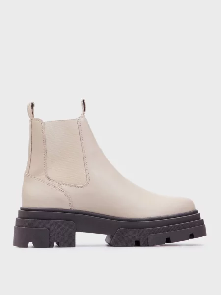 Шкіряні черевики челсі Tommy Hilfiger бежеві