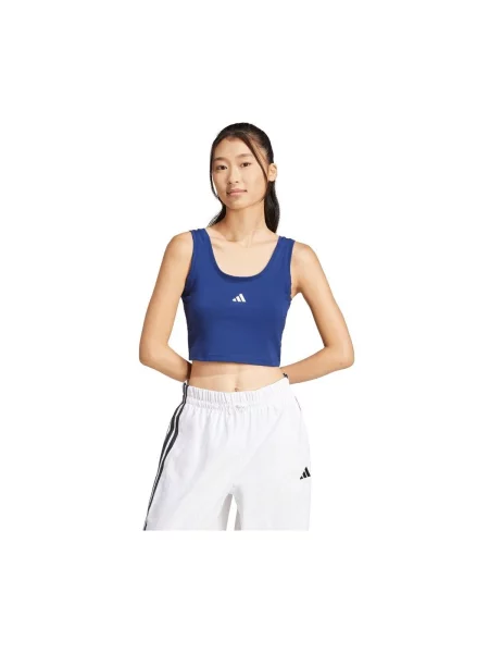 Adidas Top Essentials Small Logo Slim Fit tamnoplava