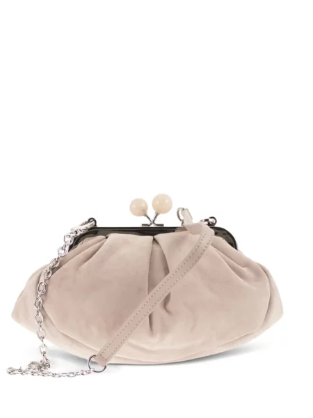 Велурена пътна чанта Weekend Max Mara