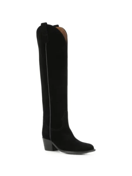 Botine Salle De Mode din piele de căprioară negru