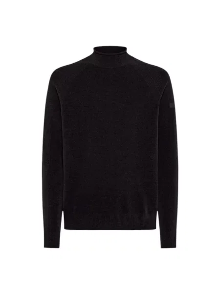 Aksamitny sweter Rrd czarny