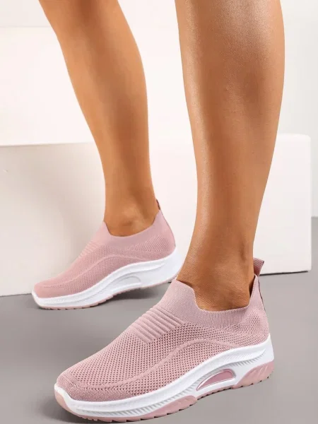 Casual Pantofi Sport cu Talpă Groasă Decorați cu Perforatii Fiovena roz