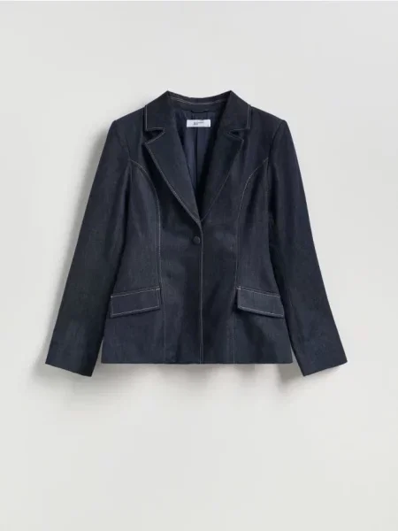 Reserved Sacou de blugi bleumarin