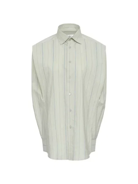 Cămașă cu dungi Mm6 Maison Margiela cu dungi verde