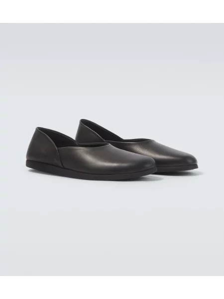 Chiloți Stoffa din piele slip-on negru