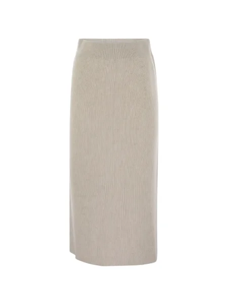 Fustă midi Brunello Cucinelli până la genunchi