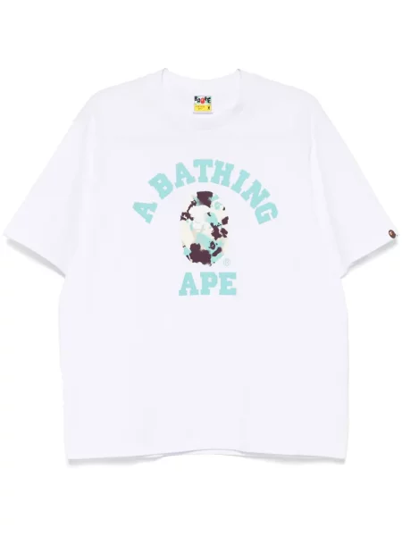 Tricou A Bathing Ape® cu imagine alb