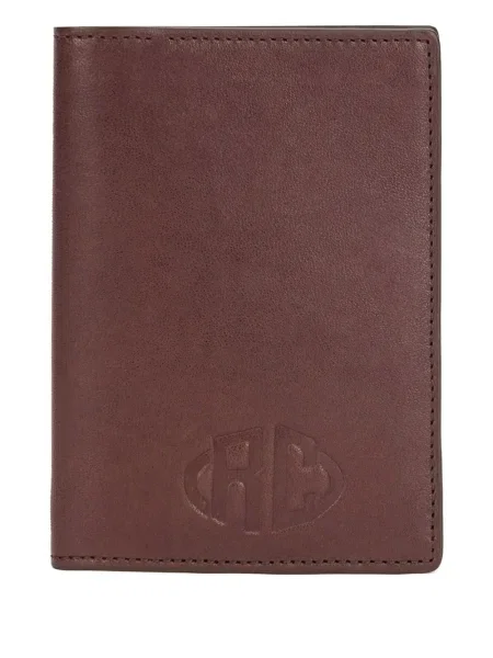 Kožni novčanik Roberto Cavalli smeđa