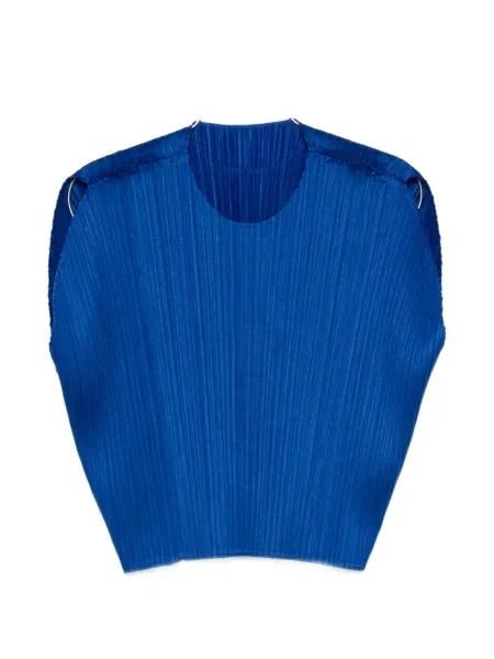 Bluză Pleats Please Issey Miyake albastru