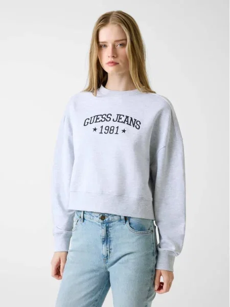 Классический свитшот Guess Jeans серый