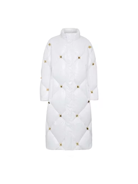 Długa kurtka puchowa Philipp Plein biała