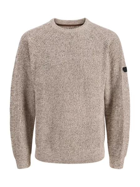 JACK & JONES Pulover JJEDENVER amestecat bej