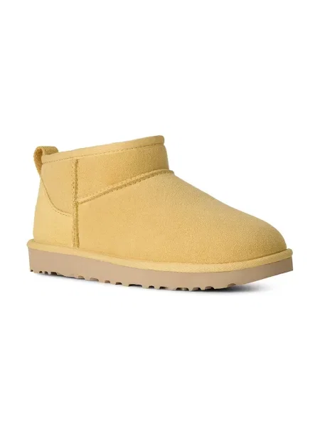 UGG Bocanci Classic Ultra Mini | piele întoarsă | lână galben