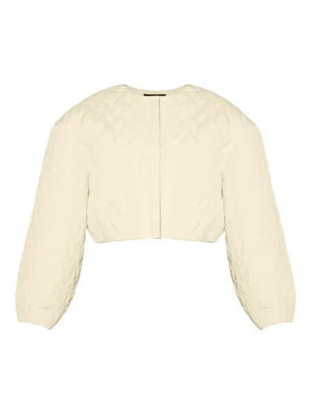 Pikowany kurtka bomber Anouki żółty