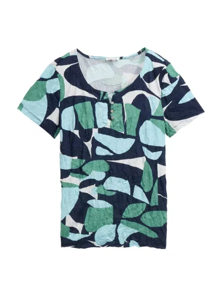 TOM TAILOR Tricou bleumarin / deschis / verde stuf albastru