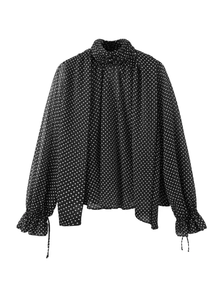 MANGO Bluză POKY negru alb