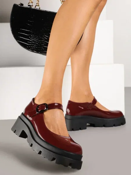Pantofi casual Omela bordo