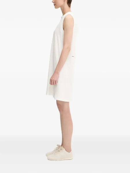 Rochie mini Pangaia cu imagine de costum alb