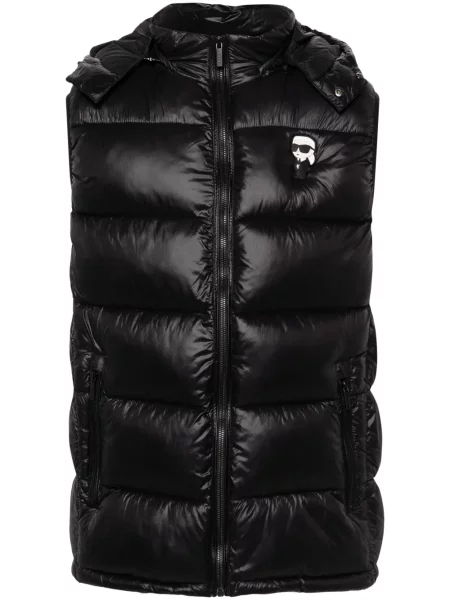Vestă Karl Lagerfeld cu aplicații negru