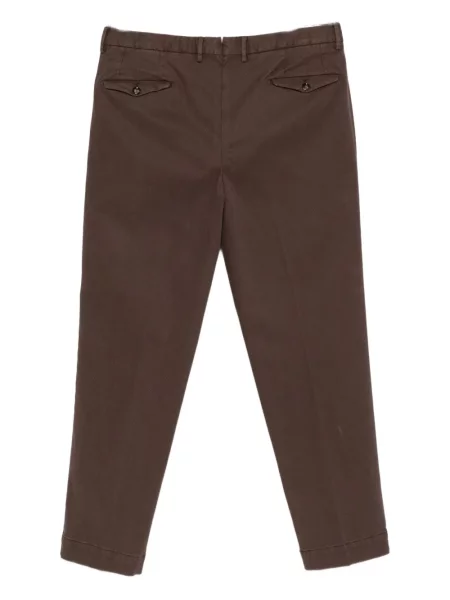 Pantaloni Dell'oglio plisate maro