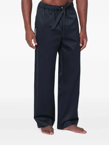 Kalhoty Tekla s vázáním modré