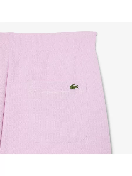 Lacoste Spodnie Dresowe Z Piki różowe