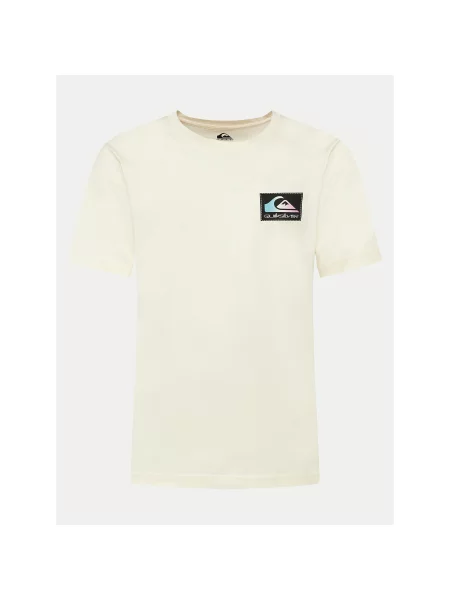 Quiksilver Футболка Back Flash Écru Regular Fit