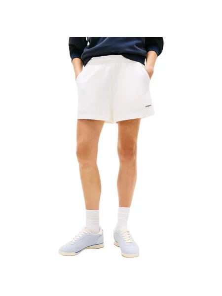 Kratke traper hlače Tommy Hilfiger bijela