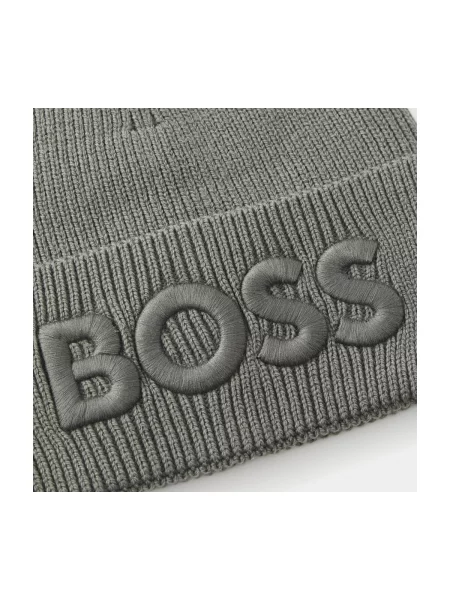BOSS ORANGE De lână căciulă Afox_R gri