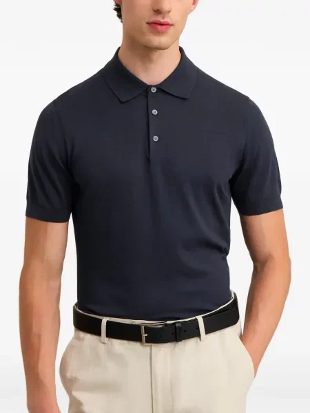 Πλεκτό μικρός polo Pringle Of Scotland μπλε
