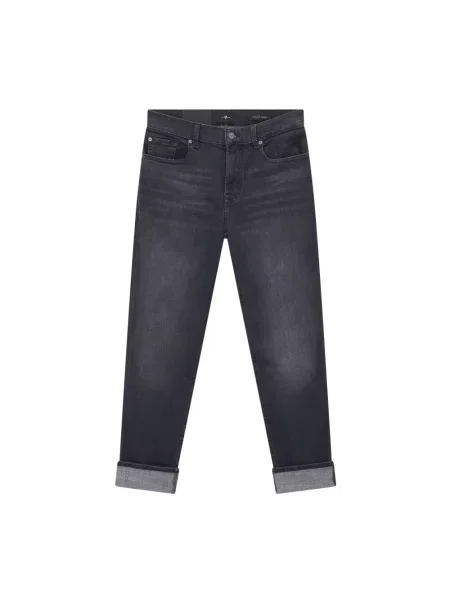 Skinny jeansy skinny 7 For All Mankind czarne