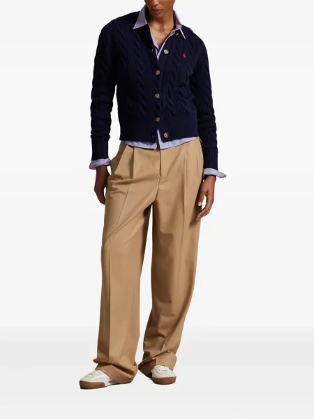 Căciulă Polo Ralph Lauren cu broderie tricotate de costum albastru