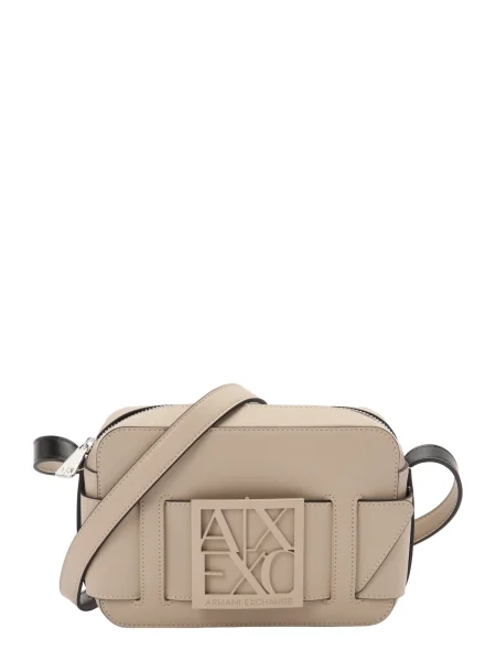 ARMANI EXCHANGE Torba za čez ramo pesek črna