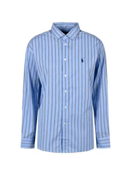 Cămașă Polo Ralph Lauren cu dungi albastru