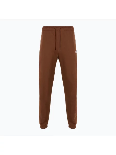 Kalhoty New Balance Essentials Fleece Jogger richoak hnědé