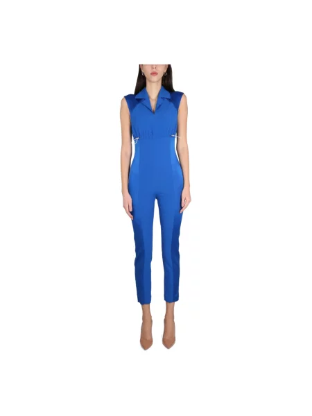 Kombinezon Boutique Moschino elegancki niebieski