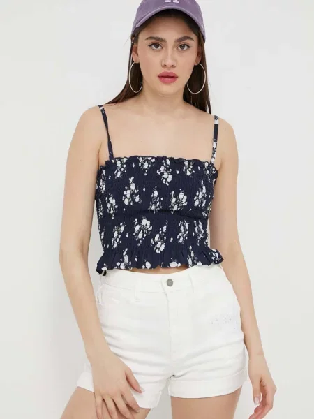 Топ Hollister Co. тъмносиньо