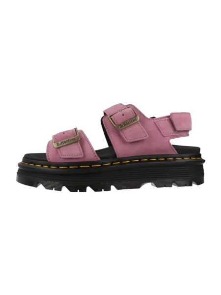 Dr. Martens Obuwie Kobieta 39 EU Zamsz Sandały Zebzag różowy