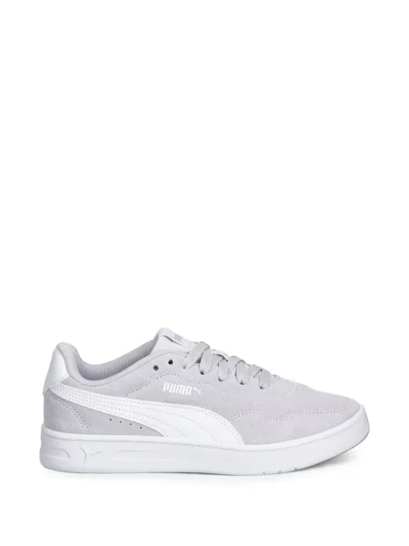 Top Puma din piele de căprioară violet