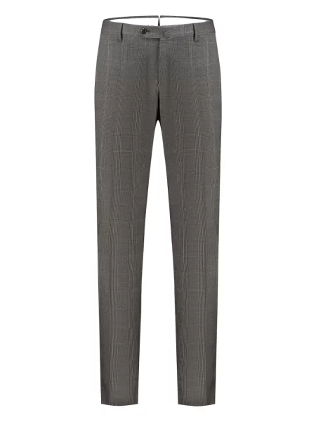 Spodnie Pt Torino w kratę szare