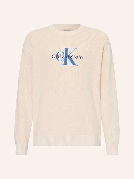 Calvin Klein Svetr krémová šedý