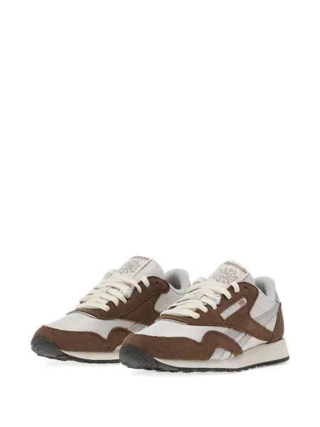 Sneakerși Reebok din piele de căprioară gri