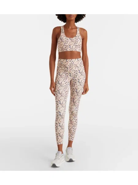 Leggings Varley cu model floral bej