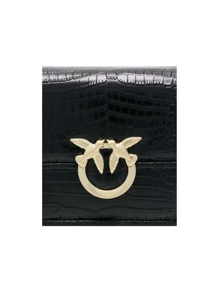 Geanta de piele Pinko negru